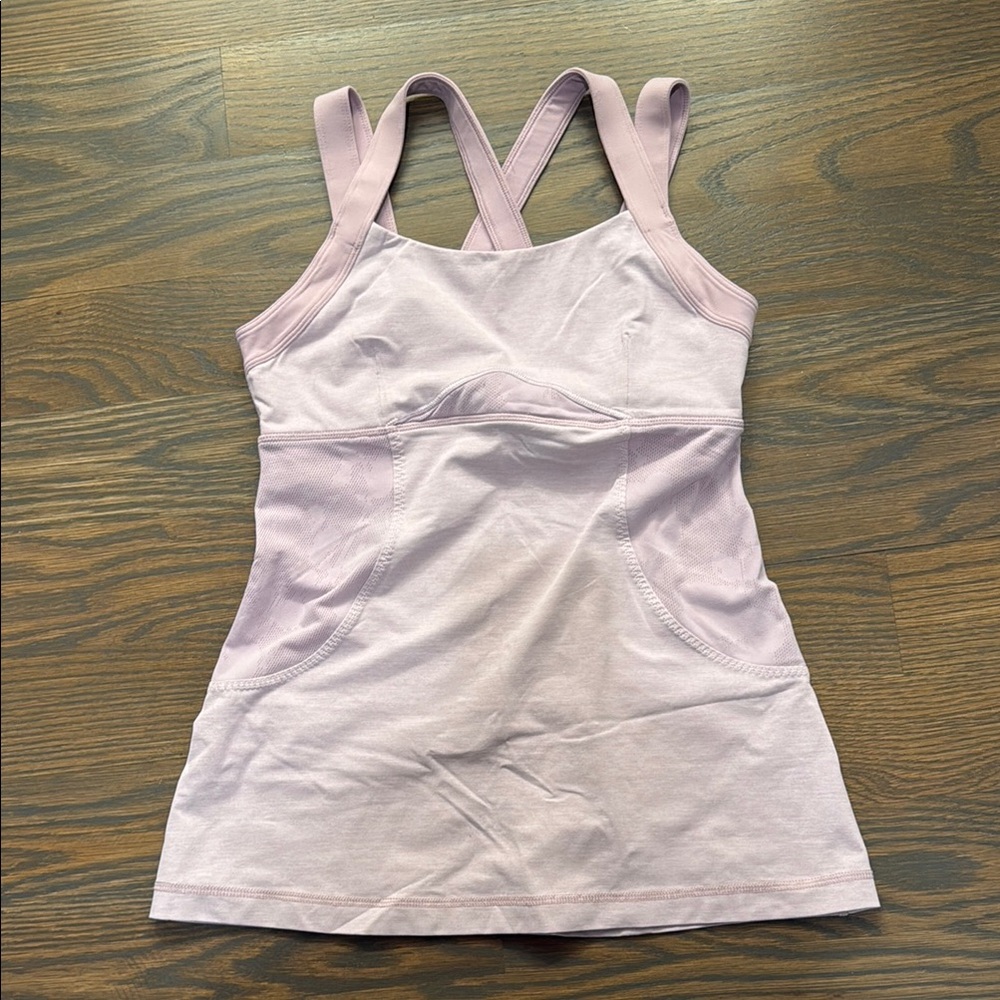 Lululemon Light Pink Strappy Tank Top